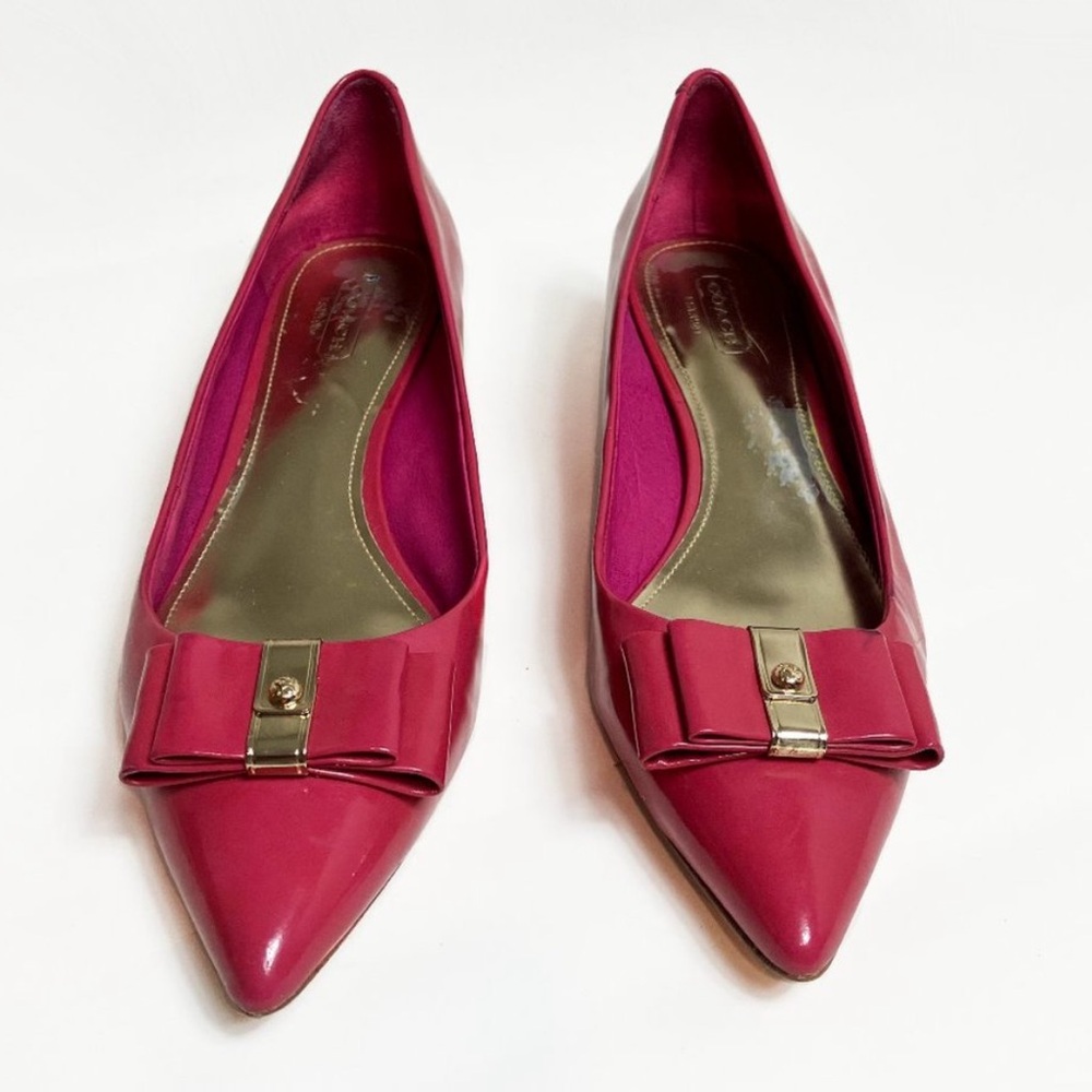 Coach Mandy Patent Leather Kitten Heels - Picture 3 of 5